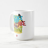 Genießen Sie heute Kuchen - Psalm 118:24 Kaffeetasse (Vorderseite Links)