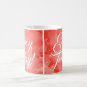 Genießen Sie heute Niedliche Orangenfarbe Motivier Kaffeetasse (Mittel)