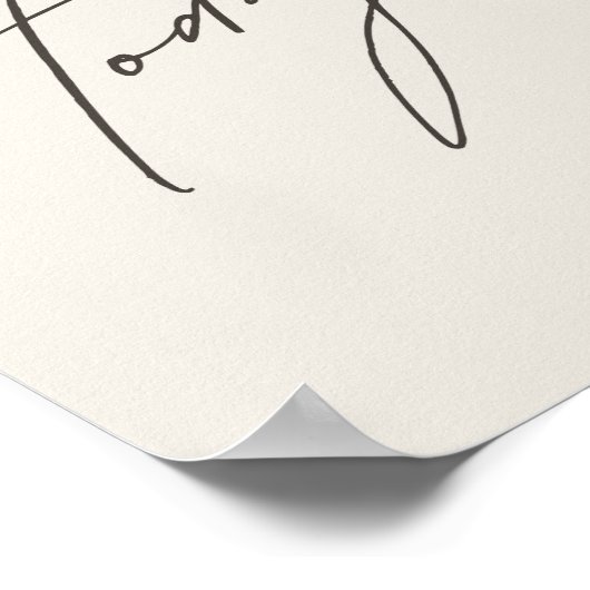 Genießen Sie heute. Poster & Prints (Ecke)