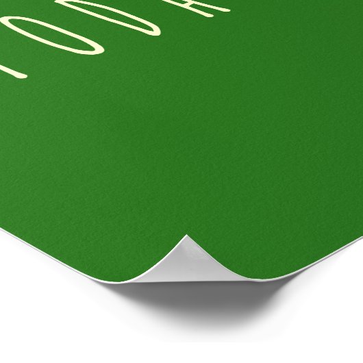 Genießen Sie heute. Poster & Prints (Ecke)