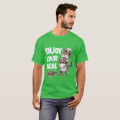Genießen Sie Ihr Essen Funny Cat Cook T-Shirt (Vorne ganz)