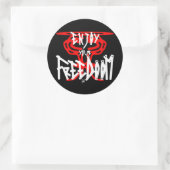 Genießen Sie Ihr FreiesDoom Runder Aufkleber (Tasche)