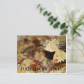 Genießen Sie Ihr italienisches Essen Postkarte (Stehend Vorderseite)