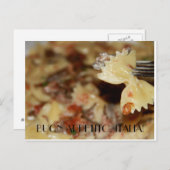 Genießen Sie Ihr italienisches Essen Postkarte (Vorne/Hinten)