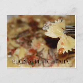 Genießen Sie Ihr italienisches Essen Postkarte