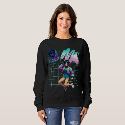 Genießen Sie Ihr Leben Sweatshirt (Vorne ganz)