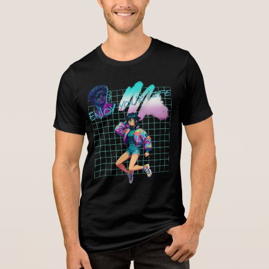 Genießen Sie Ihr Leben Tri-Blend Shirt (Vorderseite)