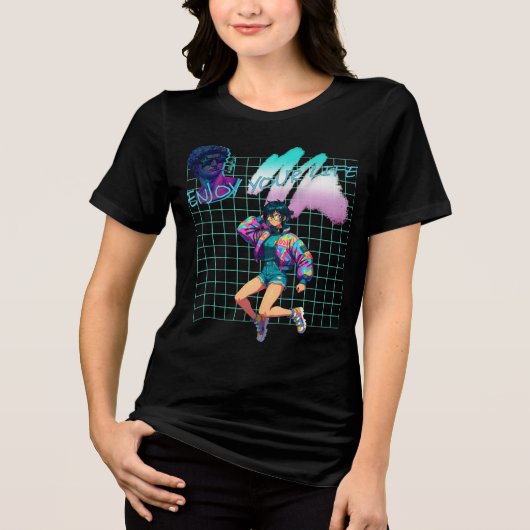Genießen Sie Ihr Leben Tri-Blend Shirt (Vorderseite)