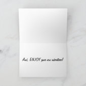 GENIESSEN SIE IHR NEUES ABENTEUER KARTE (Innenseite)