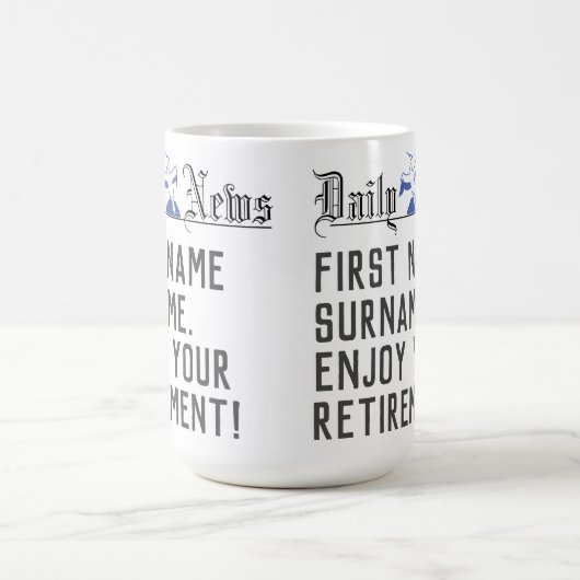 Genießen Sie Ihre Altersvorsorge - ein Geschenk fü Kaffeetasse (Mittel)