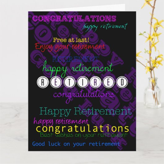 Genießen Sie Ihre Altersvorsorge Wiederholung Wüns Karte (Gelbe Blume)