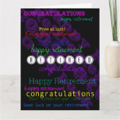 Genießen Sie Ihre Altersvorsorge Wiederholung Wüns Karte (Vorderseite)