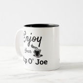Genießen Sie Ihre Cup O' Joe Retro Coffee Tasse (Vorderseite Links)