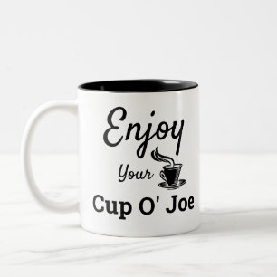 Genießen Sie Ihre Cup O' Joe Retro Coffee Tasse
