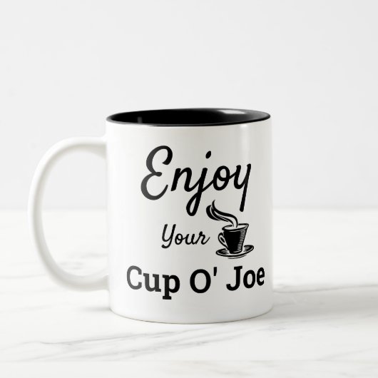 Genießen Sie Ihre Cup O' Joe Retro Coffee Tasse (Links)