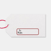 Genießen Sie Ihre Geschenke Typografie Geschenkanhänger (Rückseite Horizontal)