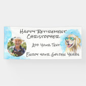 Genießen Sie Ihre Golden Years Funny Pun Happy Ret Banner (Horizontal)