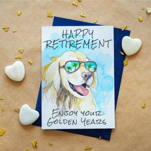 Genießen Sie Ihre Golden Years Funny Pun Happy Ret Postkarte