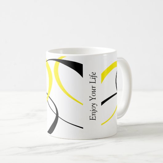 Genießen Sie Ihre Leben-Entwurfs-Tasse Tasse (VorderseiteRechts)