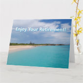 Genießen Sie Ihre Pension! Karte (Gelbe Blume)