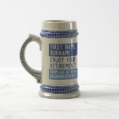 Genießen Sie Ihre Pensionierung - Bierglas (Links)