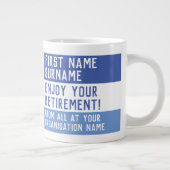 Genießen Sie Ihre Pensionierung - Jumbo-Tasse (Rechts)