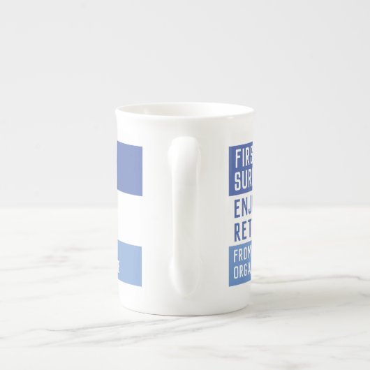 Genießen Sie Ihre Pensionierung - Porzellantasse (Rückseite)