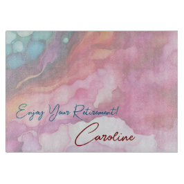 Genießen Sie Ihre Ruhestätte Pastel Fluid Colors Schneidebrett