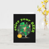 Genießen Sie Ihren Beer St Patricks Day Funny Iris Karte (Gelbe Blume)