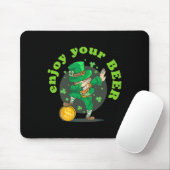 Genießen Sie Ihren Beer St Patricks Day Funny Iris Mousepad (Mit Mouse)