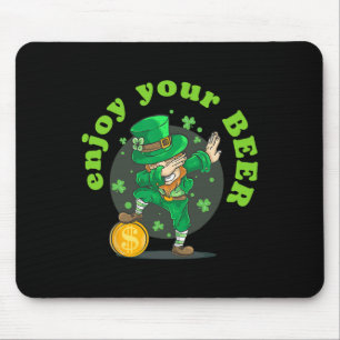Genießen Sie Ihren Beer St Patricks Day Funny Iris Mousepad