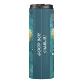 Genießen Sie Ihren Bleibe auf der Golden Zuhause Thermosbecher (Rückseite)