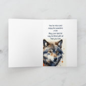Genießen Sie Ihren Geburtstag Wild Wolf Tier Karte (Innenseite)