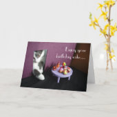 Genießen Sie Ihren Geburtstagskuchen… Karte (Gelbe Blume)