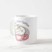 Genießen Sie Ihren Kaffee Kaffeetasse (Vorderseite Links)