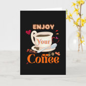 Genießen Sie Ihren Kaffee Karte (Gelbe Blume)