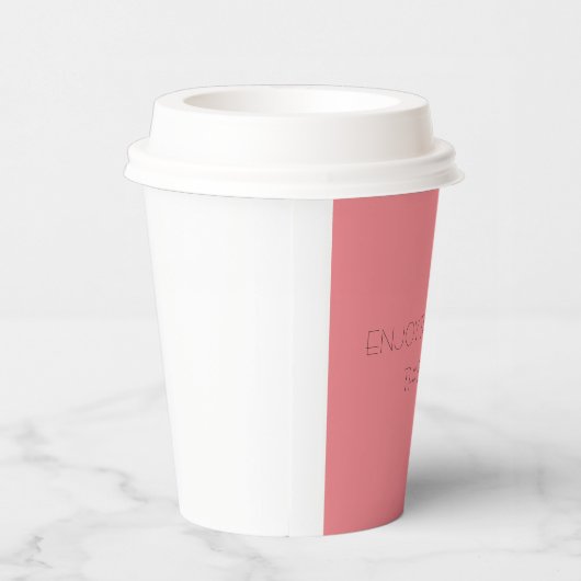 Genießen Sie Ihren Kaffee Pappbecher (Rechts)