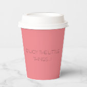 Genießen Sie Ihren Kaffee Pappbecher (Vorderseite)