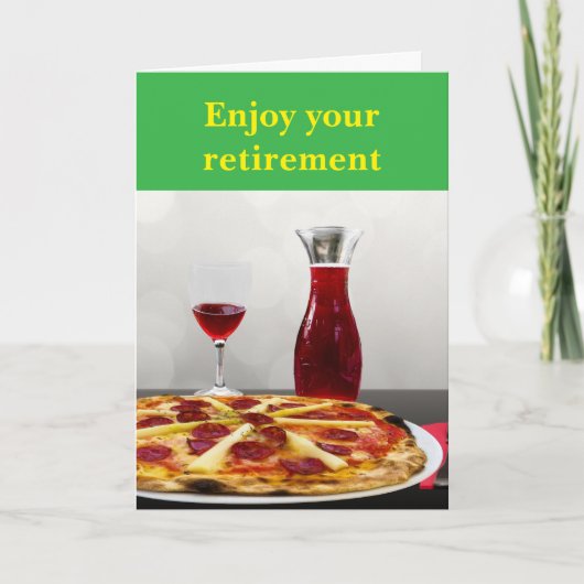 Genießen Sie Ihren Ruhestand. Karte (Vorderseite)