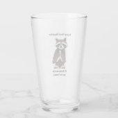 Genießen Sie Ihren Urlaub Mischvous Raccoon Glas (Rückseite)