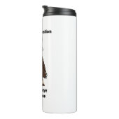 Genießen Sie Ihren Urlaub Mischvous Raccoon Thermosbecher (Nach rechts gedreht)