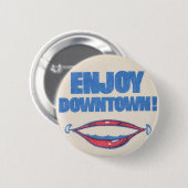 Genießen Sie im Stadtzentrum gelegenen Vintagen Button (Vorne & Hinten)