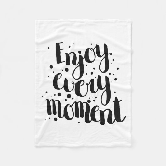 Genießen Sie jeden Moment 2 Fleecedecke (Vorderseite)