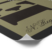 Genießen Sie jeden Moment Champagner Poster (Ecke)