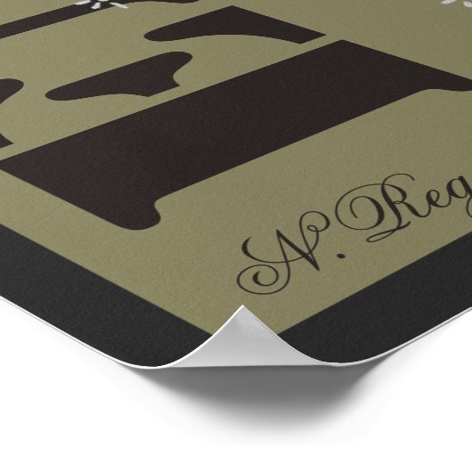 Genießen Sie jeden Moment Champagner Poster (Ecke)