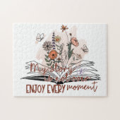 Genießen Sie jeden Moment, positive Botschaft Puzzle (Horizontal)