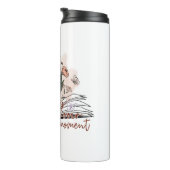 Genießen Sie jeden Moment, positive Botschaft Thermosbecher (Nach rechts gedreht)