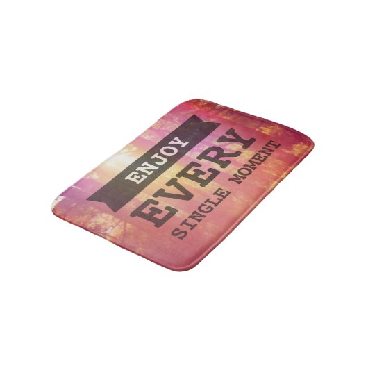 Genießen Sie jeden Single-Moment Badematte (Schrägansicht)