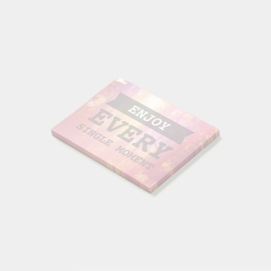 Genießen Sie jeden Single-Moment Post-it Klebezettel (angewinkelt)