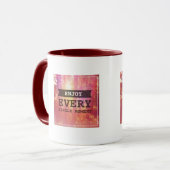 Genießen Sie jeden Single-Moment Tasse (Vorderseite Links)